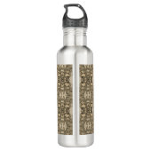 Elegante moderne Gold Decorative Wasserflasche Edelstahlflasche (Rückseite)