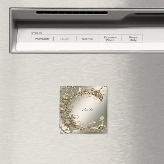 Elegante Moderne Gold Dekorative Magnet (In Situ (Geschirrspüler))