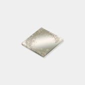 Elegante moderne Gold Dekorative Post it Notes Post-it Klebezettel (angewinkelt)