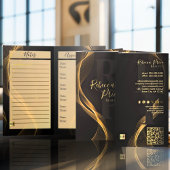 Elegante, moderne Gold Details Faltkarte Treuekarte