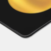 Elegante moderne Gold Polka Dots & Monogram auf sc Schreibtischunterlage (Ecke)