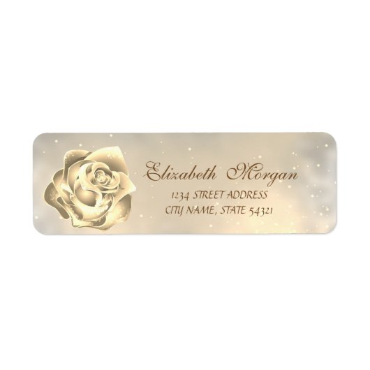 Elegante Moderne Gold-Rose (Vorne)