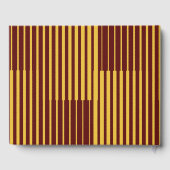 Elegante Moderne Gold Script Red Wedding Gästebuch (Rückseite)