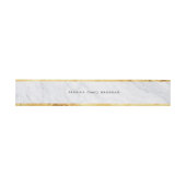 Elegante moderne Gold Wedding Einladung Bly Band (Flach)