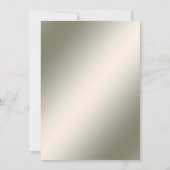 Elegante Moderne Golddekoration Hochzeit Einladung (Rückseite)