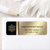 Elegante moderne Golden/Schwarze Urlaubsschneefloc (Insitu)