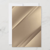 Elegante, moderne Goldene Hochzeit Einladung (Rückseite)