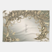 Elegante moderne, goldene Küchenhandtücher Geschirrtuch (Horizontal)