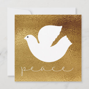 Elegante moderne goldene Weihnachtskarte zum Fried Feiertagskarte