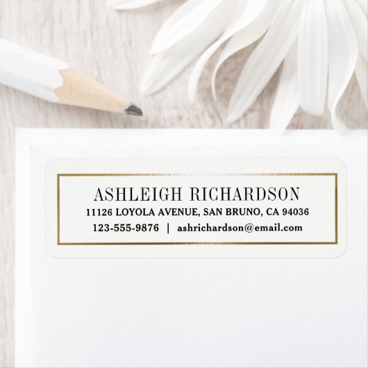 Elegante moderne Goldgrenze (Insitu)