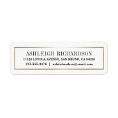 Elegante moderne Goldgrenze (Vorne)