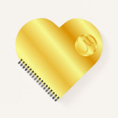 Elegante, moderne Goldlook Monogram Vorlage Notizblock (Vorderseite)