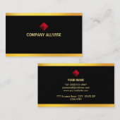 Elegante Moderne Goldmedaille Visitenkarte (Vorne/Hinten)