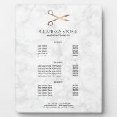 Elegante moderne Goldschere der Rose Fotoplatte (Vorderseite)