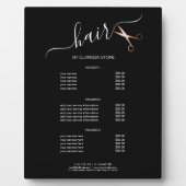 Elegante moderne Goldschere der Rose Fotoplatte (Vorderseite)