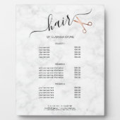 Elegante moderne Goldschere der Rose Fotoplatte (Vorderseite)