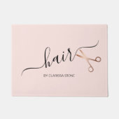 Elegante, moderne Goldschere der Rose Fußmatte (Vorderseite)