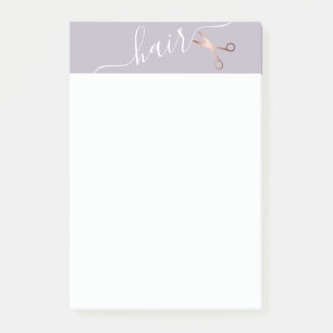 Elegante, moderne Goldschere der Rose Post-it Klebezettel