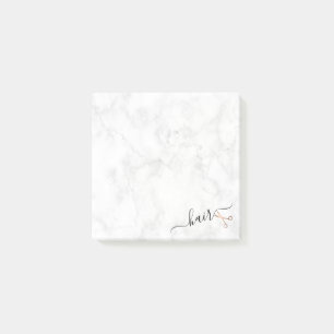 Elegante, moderne Goldschere der Rose Post-it Klebezettel