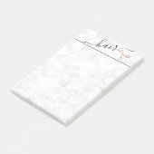 Elegante, moderne Goldschere der Rose Post-it Klebezettel (angewinkelt)