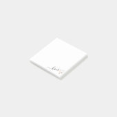 Elegante, moderne Goldschere der Rose Post-it Klebezettel (angewinkelt)