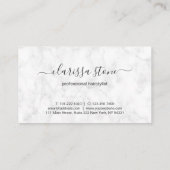 Elegante, moderne Goldschere der Rose Terminkarte (Rückseite)