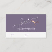 Elegante, moderne Goldschere der Rose Terminkarte (Vorderseite)