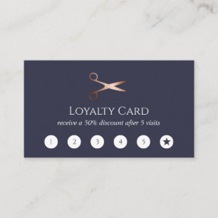 Elegante, moderne Goldschere der Rose Treuekarte