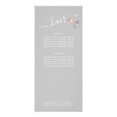 Elegante, moderne Goldschere der Rose Werbekarte (Hinten)