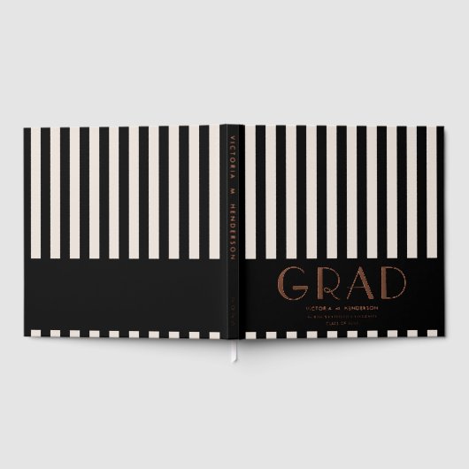 Elegante Moderne Graduiertenparty - Gästebuch (Voll)