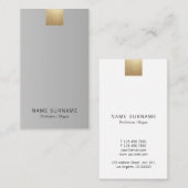 Elegante moderne graue visitenkarte (Vorne/Hinten)