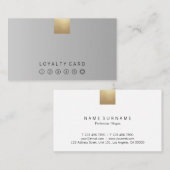 Elegante moderne graue visitenkarte (Vorne/Hinten)