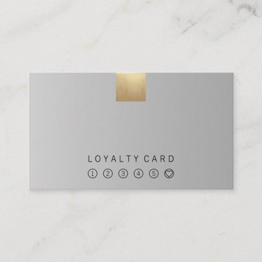 Elegante moderne graue visitenkarte (Vorderseite)