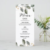 Elegante Moderne, grüne Flachbildschirm-Karte Menükarte (Stehend Vorderseite)