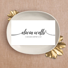 Elegante moderne handgeschriebene Skriptkalligrafi Visitenkarte