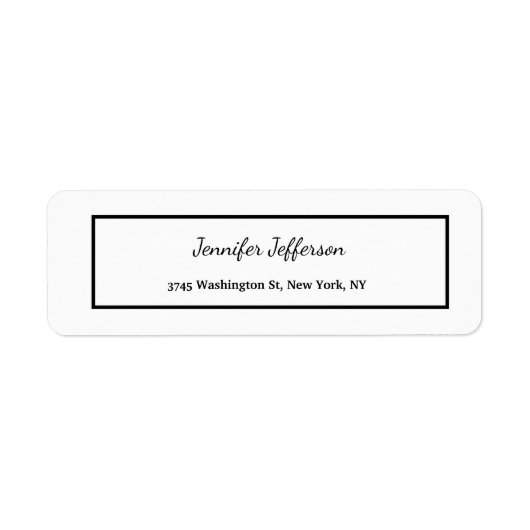 Elegante moderne Handschrift Schlicht Beruflich (Vorne)
