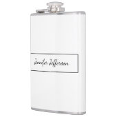 Elegante moderne Handschrift Schlicht Beruflich Flachmann (Links)