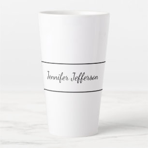 Elegante moderne Handschrift Schlicht Beruflich Milchtasse