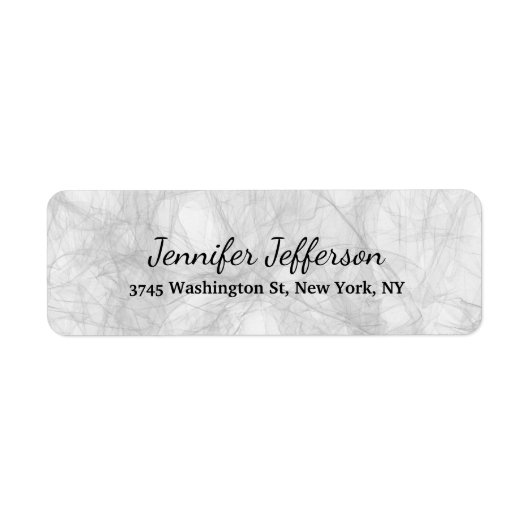 Elegante moderne Handschrift Schlicht Grau (Vorne)