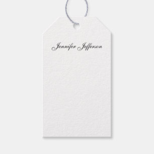 Elegante moderne Handschrift schlicht professionel Geschenkanhänger