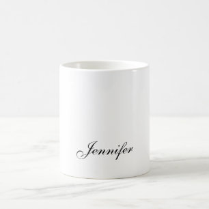 Elegante moderne Handschrift schlicht professionel Kaffeetasse
