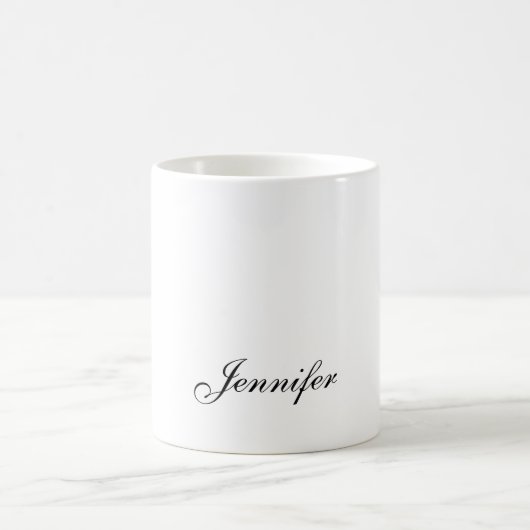 Elegante moderne Handschrift schlicht professionel Kaffeetasse (Mittel)