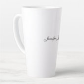 Elegante moderne Handschrift schlicht professionel Milchtasse (Linke Ecke)