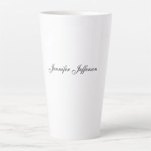 Elegante moderne Handschrift schlicht professionel Milchtasse