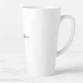 Elegante moderne Handschrift schlicht professionel Milchtasse (Rechts)