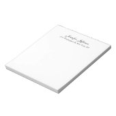 Elegante moderne Handschrift schlicht professionel Notizblock (Rotiert)