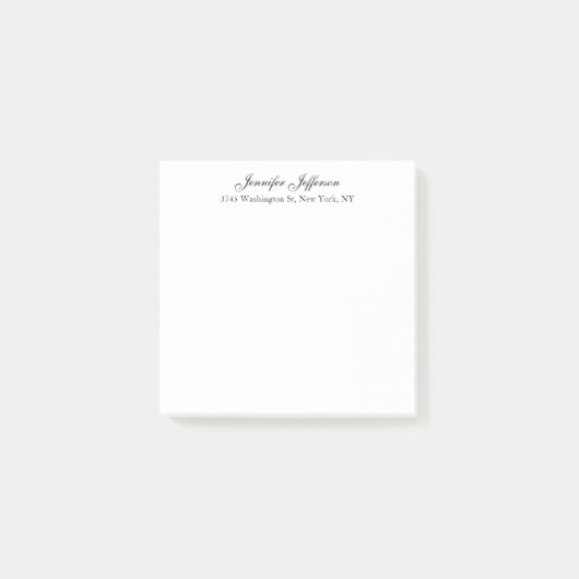Elegante moderne Handschrift schlicht professionel Post-it Klebezettel (Vorderseite)