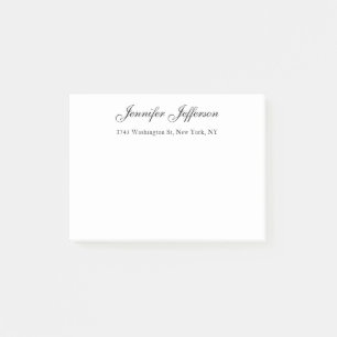 Elegante moderne Handschrift schlicht professionel Post-it Klebezettel