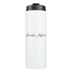 Elegante moderne Handschrift schlicht professionel Thermosbecher
