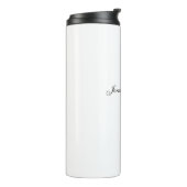 Elegante moderne Handschrift schlicht professionel Thermosbecher (Nach links gedreht)